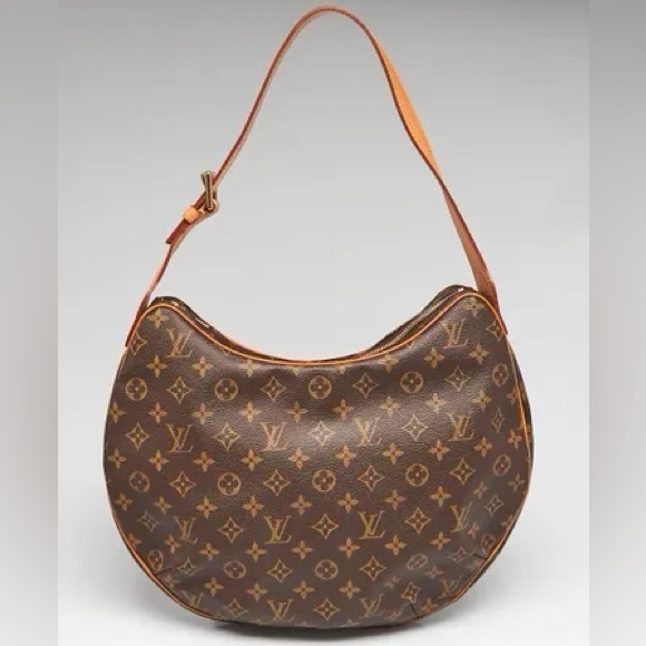 💎 RARE 💎 WIDE STRAP LOUIS VUITTON ZIPPER CLOSURE CROISSANT GM - Picture 3 of 12